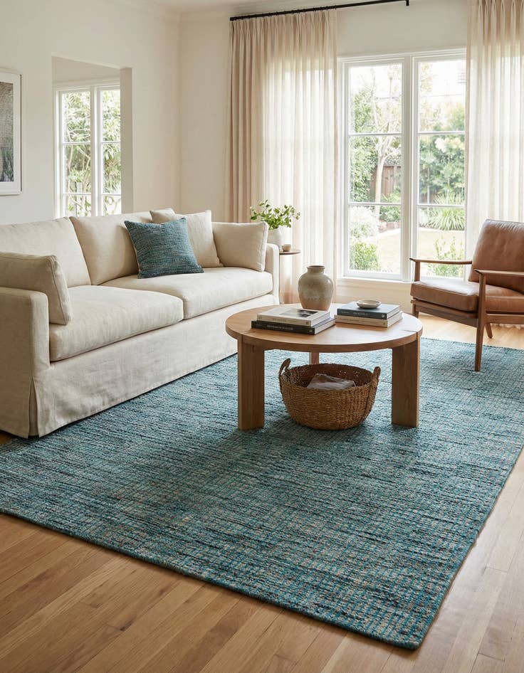 Detail image of 5' 7 x 8' 2  Hand Knotted Moroccan Wool Rug