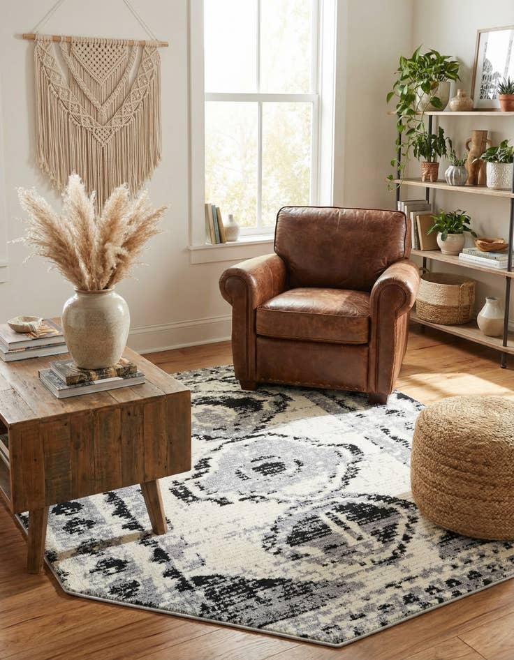 Detail image of 7' 10 x 7' 10 Tagine Octagon Rug