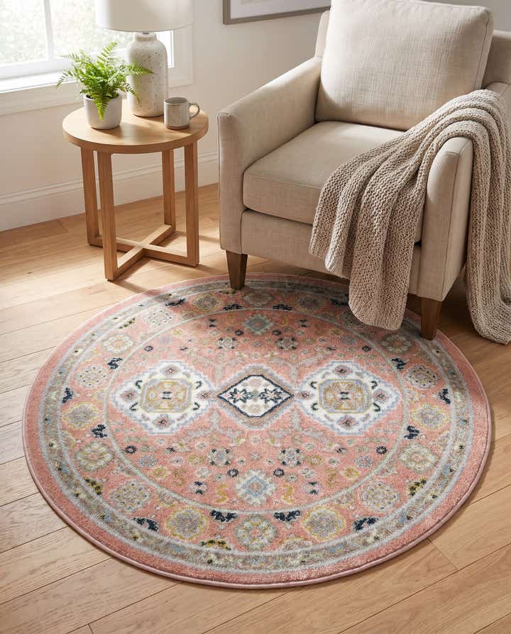 3' 3 x 3' 3 Kamala Washable Round Rug