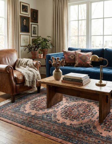 4' 3 x 6' Hand Knotted Bokhara Oriental Wool Rug