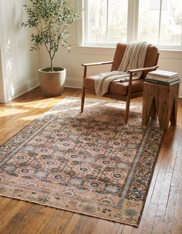 3' 10 x 6' 2 Hand Knotted Ultra Vintage Persian Wool Rug