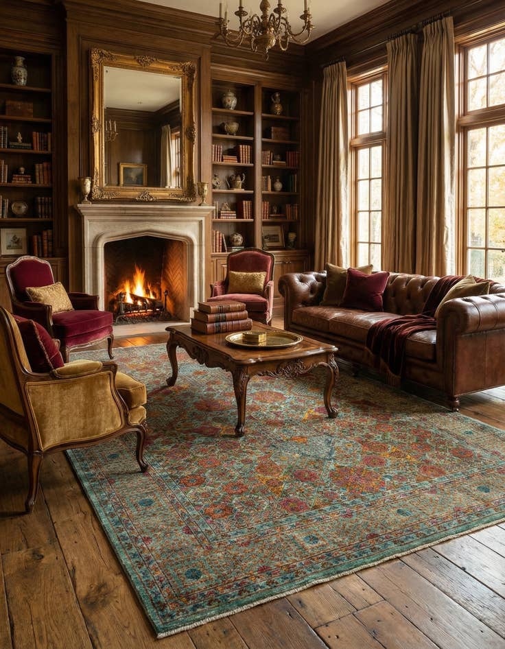 Detail image of  6' 9 x 9' 11 Amina Wool Rug