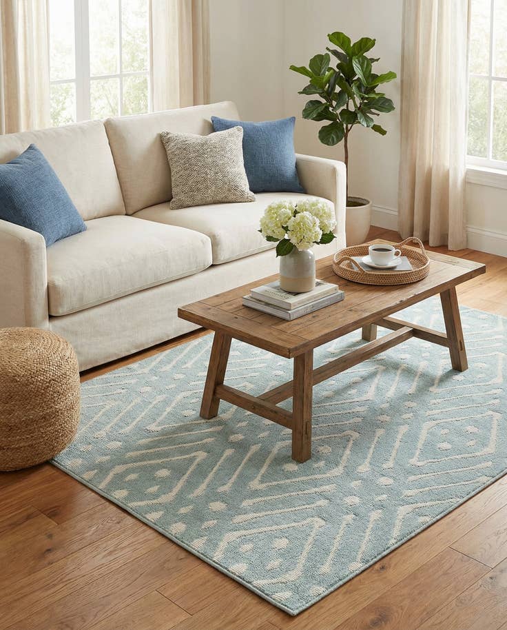 Detail image of 4' x 6' Easy-Clean Sabrina Soto Ella Indoor / Outdoor Rug
