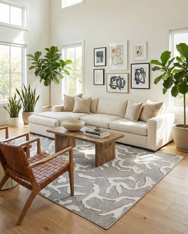 Detail image of 9' x 12' Easy-Clean Sabrina Soto Indoor / Outdoor Rug