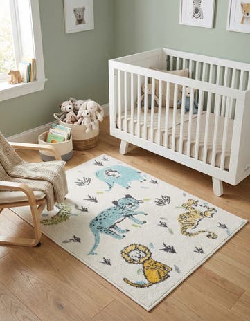 2' 2 x 3' Animals Whimsy Kids Rug