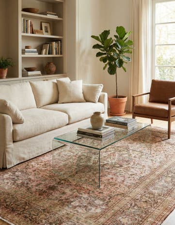 6' 7 x 9' 7 Hand Knotted Ultra Vintage Persian Wool Rug