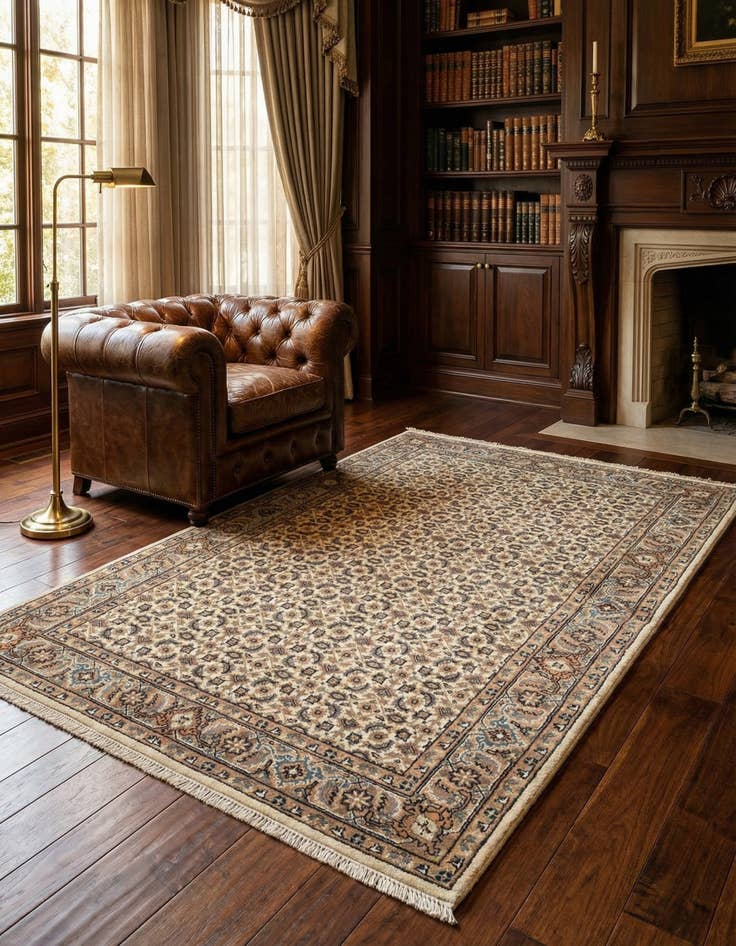 Detail image of  4' 1 x 5' 11 Mood Wool Rug