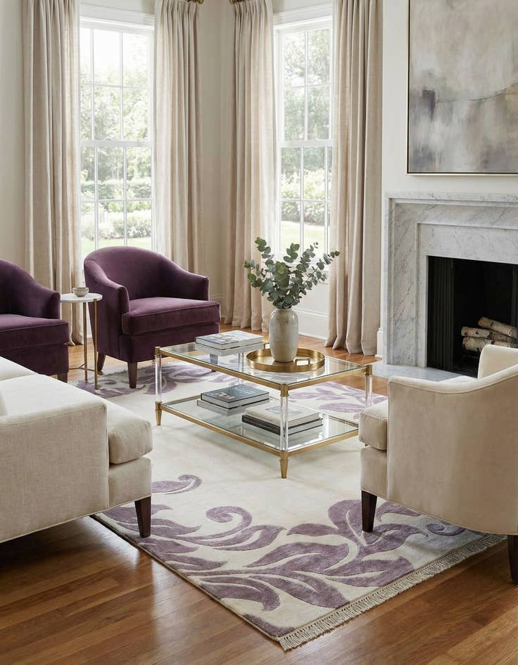 Detail image of  5' 5 x 7' 10  Hand Knotted Darya Wool Rug