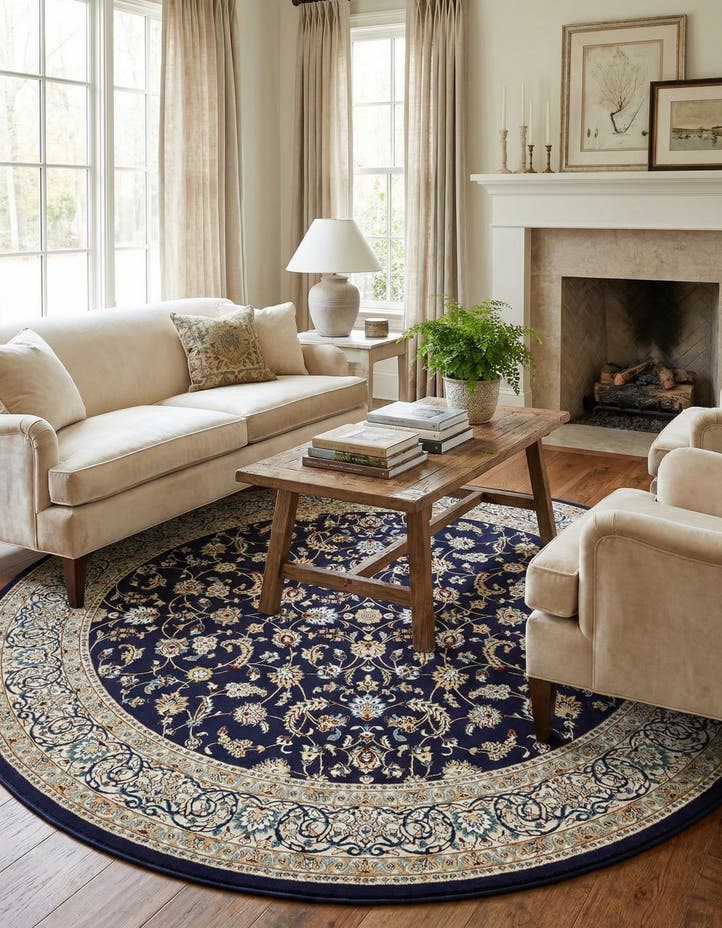 10' x 10' Nain Design Round Rug