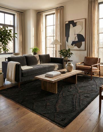 5' 5 x 8' 2 Hand Knotted Darya Wool Rug