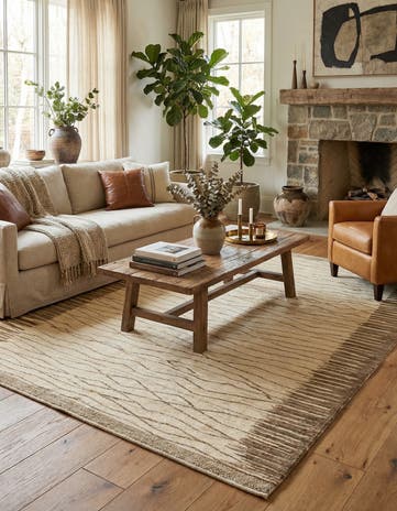5' 8 x 7' 8 Hand Knotted Kashkuli Gabbeh Wool Rug