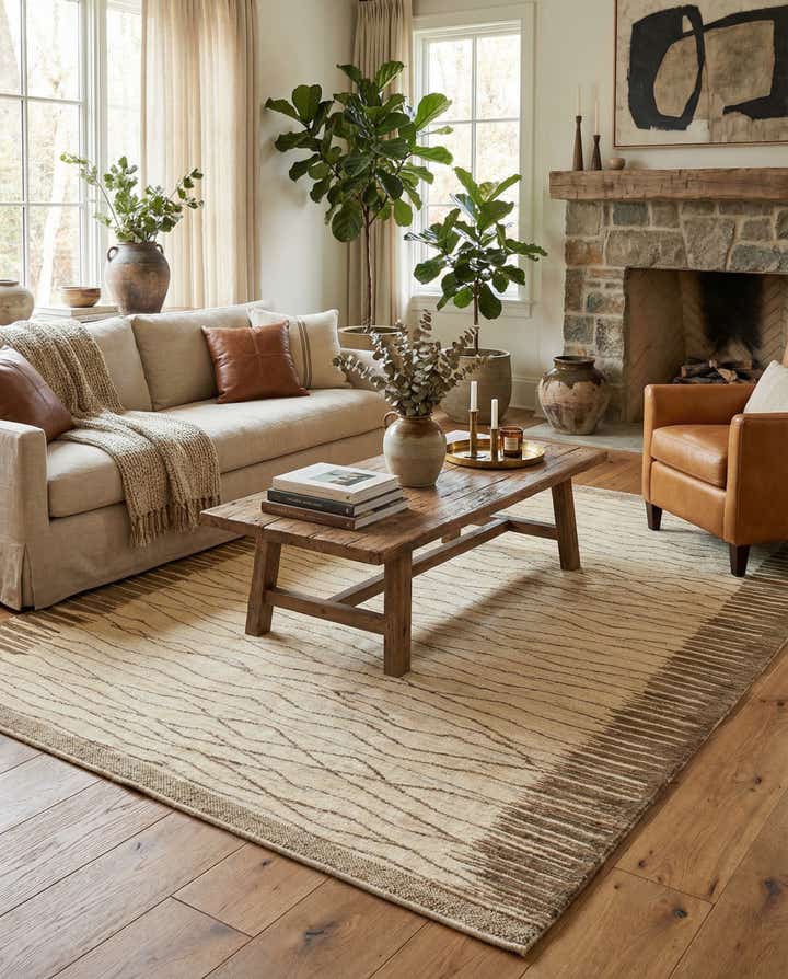 5' 8 x 7' 8 Hand Knotted Kashkuli Gabbeh Wool Rug