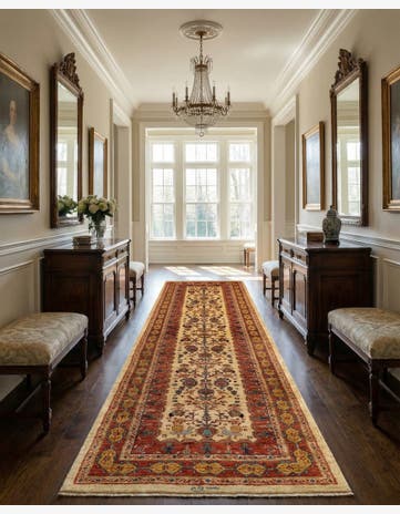 2' 9 x 10' 5 Luribaft Wool Runner Rug