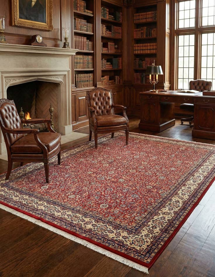 Detail image of 7' 9 x 11' 4 Tabriz Wool Rug