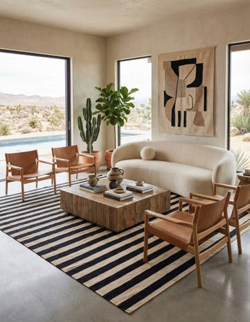 8' 2 x 9' 9 Hand Woven Kilim Modern Wool Rug