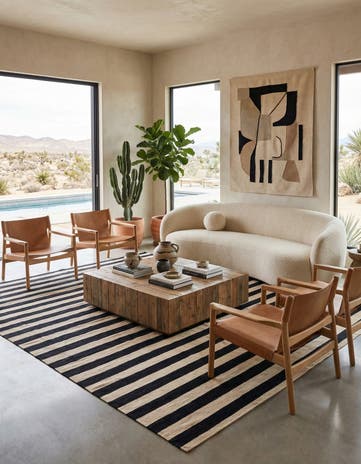 8' 2 x 9' 9 Hand Woven Kilim Modern Wool Rug