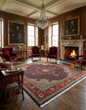 6' 8 x 6' 9 Tabriz Mahi Square Rug