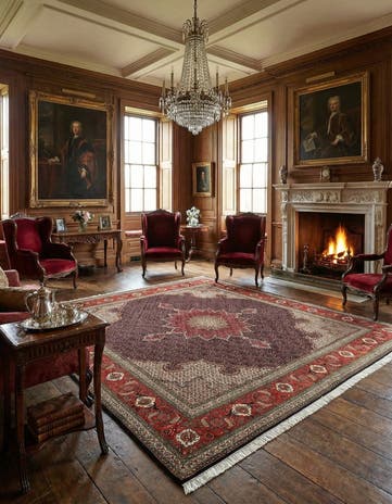 6' 8 x 6' 9 Tabriz Mahi Square Rug