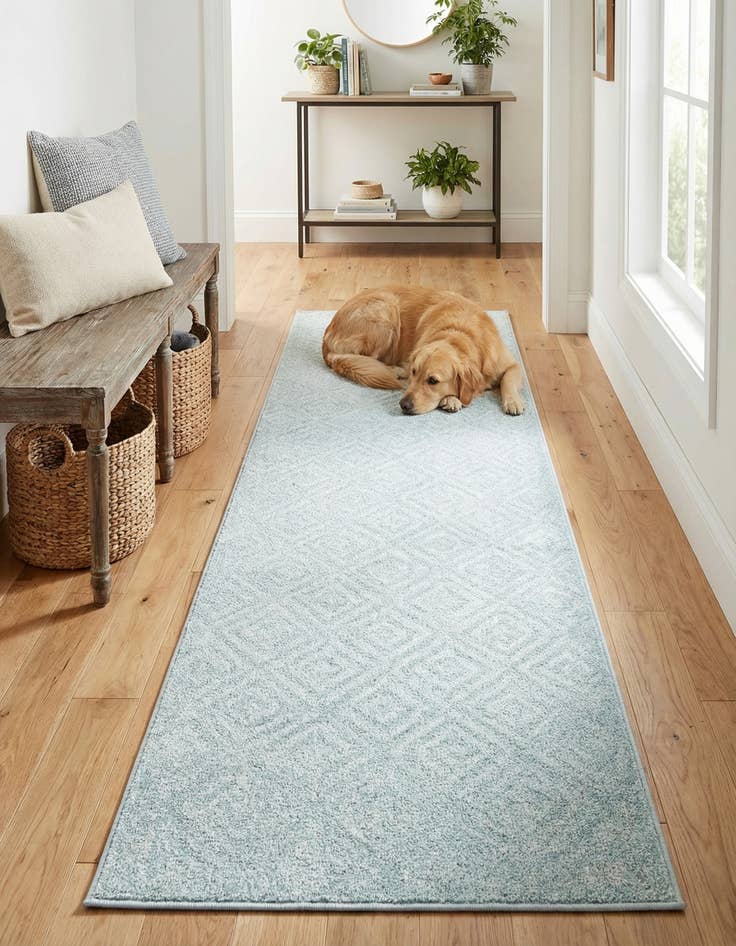 Detail image of 2' x 8'  Washable Sabrina Soto Indoor / Outdoor Runner Rug