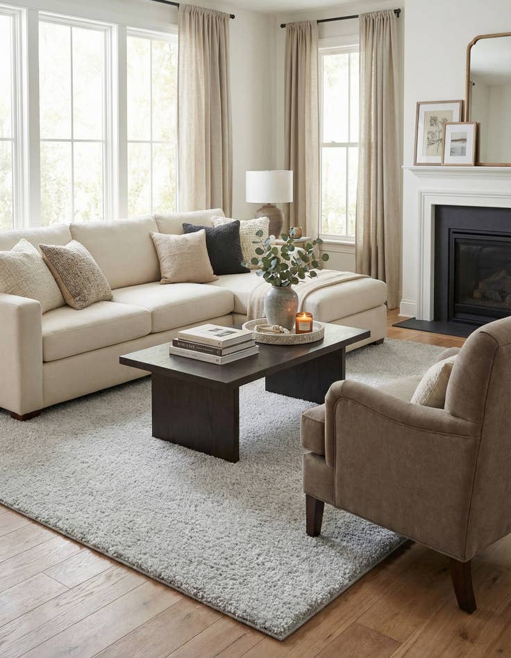 Detail image of 9' 10 x 14' Jill Zarin Shaggy Chic Rug