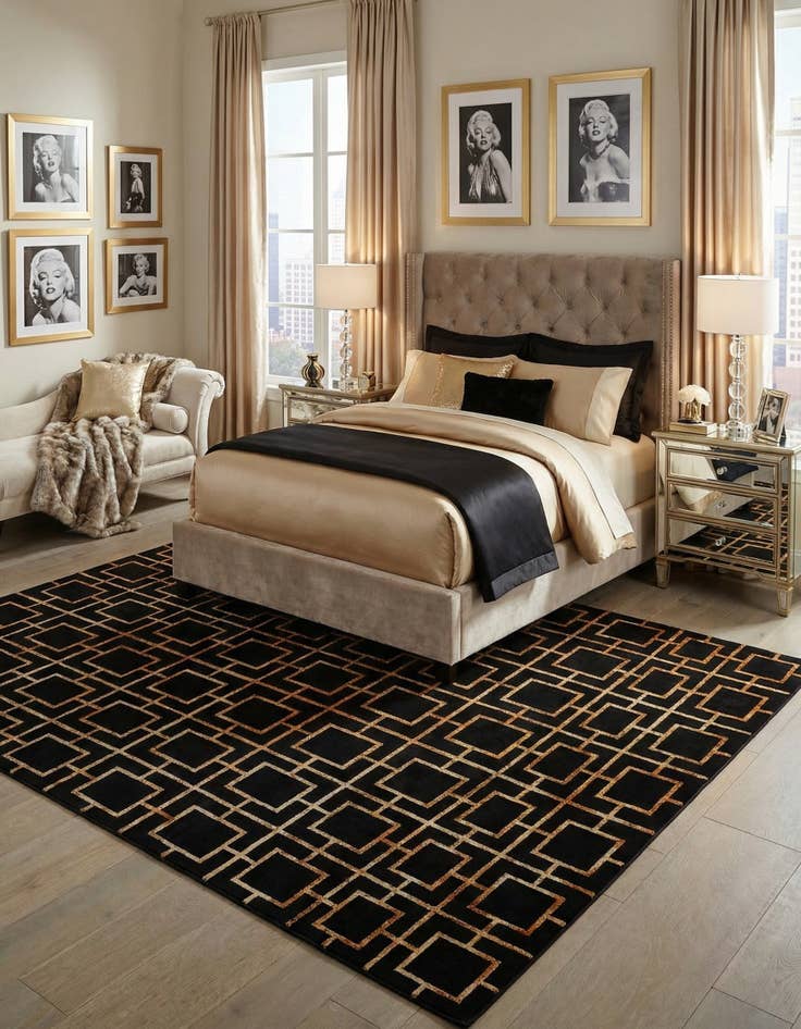 Detail image of 10' x 13'  Marilyn Monroe™ Glam Deco Rug