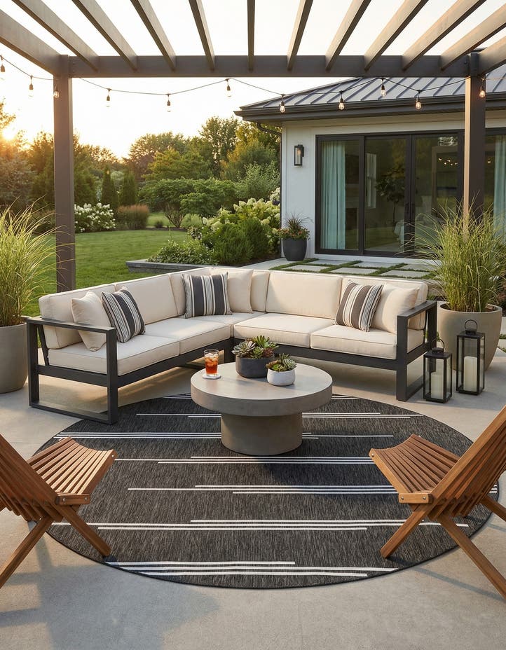 10' x 10' Easy-Clean Modern Indoor / Outdoor...