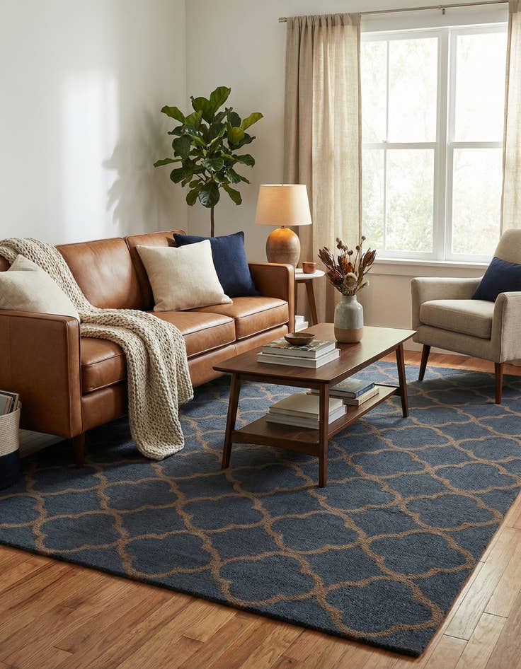 Detail image of 5' x 8' Luna Wool Rug