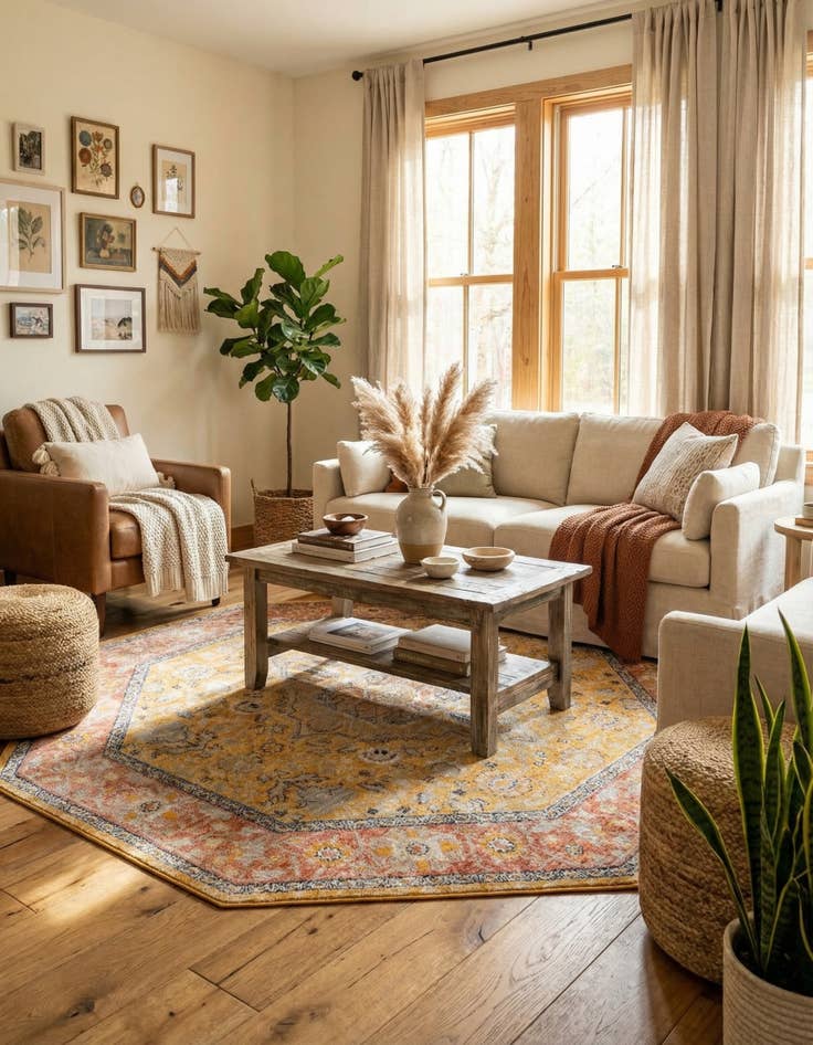 Detail image of 7' 10 x 7' 10 Lola Octagon Rug