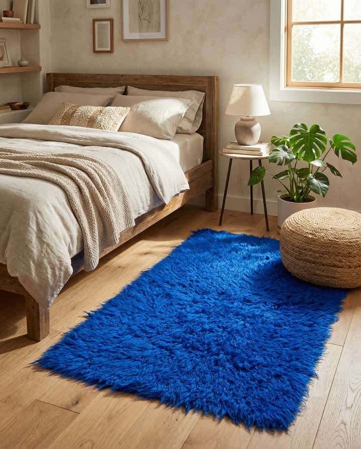 2' 4 x 4' 5 Hand Knotted Moroccan Wool Rug