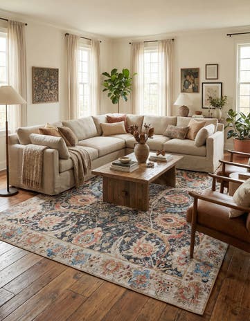 Black Washable Timeless Rug