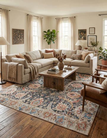 Black Washable Timeless Rug