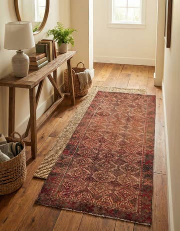 2' 5 x 5' 2 Hand Knotted Ultra Vintage Persian Wool Runner Rug
