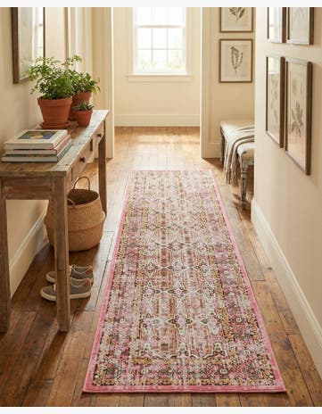 Pink Lucerne Runner Rug