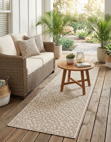2' x 8' Easy-Clean Safari Indoor / Outdoor Runner Rug