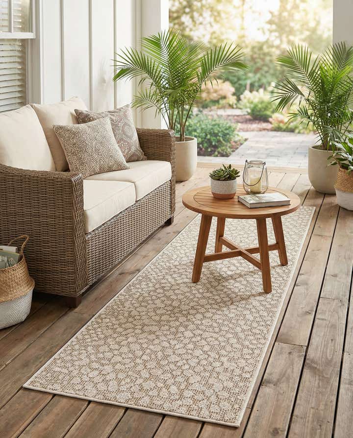 2' x 8' Easy-Clean Safari Indoor / Outdoor Runner Rug