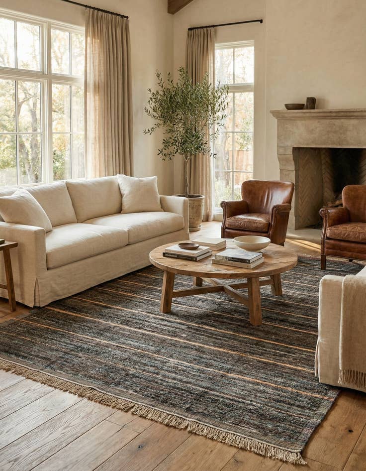 Detail image of 8' 9 x 12' 9  Hand Knotted Moroccan Wool Rug