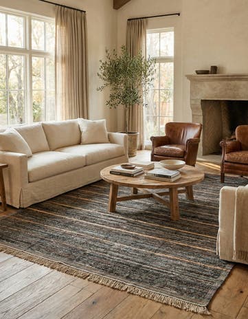 8' 9 x 12' 9 Hand Knotted Moroccan Wool Rug