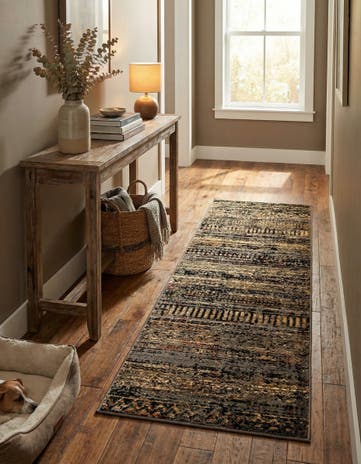 Blue Saturn Runner Rug