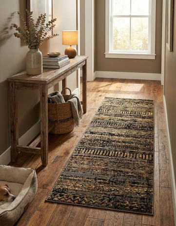Blue Saturn Runner Rug