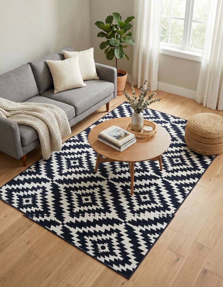 Detail image of 5' x 8' Easy-Clean Sabrina Soto Indoor / Outdoor Rug