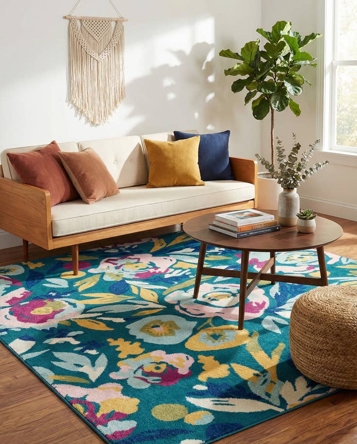 Detail image of 7' 10 x 7' 10 Bloom Square Rug