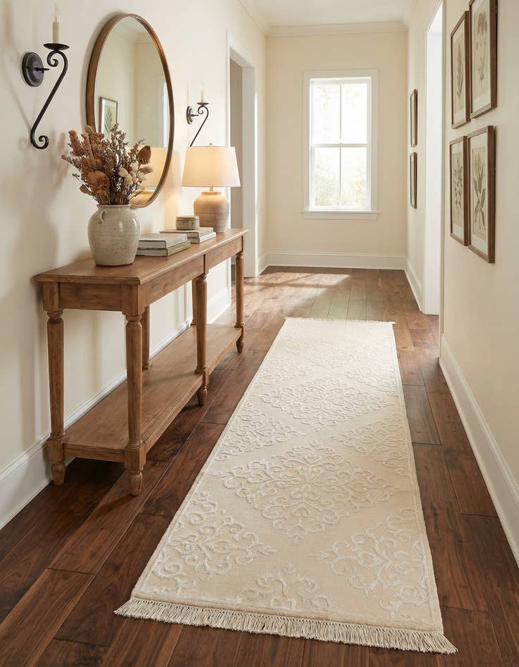 Detail image of 2' 10 x 9' 9  Hand Knotted Darya Wool Runner Rug