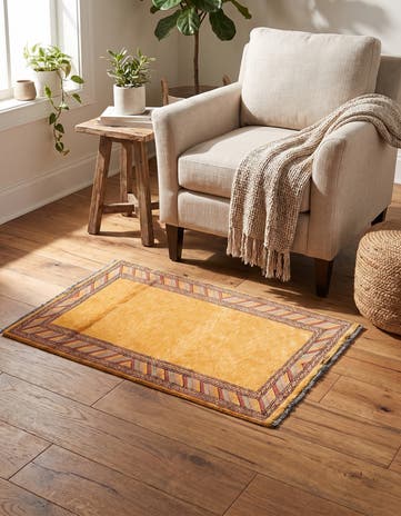 3' 3 x 4' 10 Hand Knotted Ziegler Oriental Wool Rug