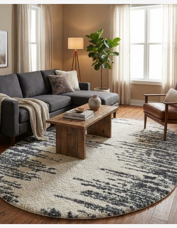 7' 10 x 10' Serenity Shag Oval Rug