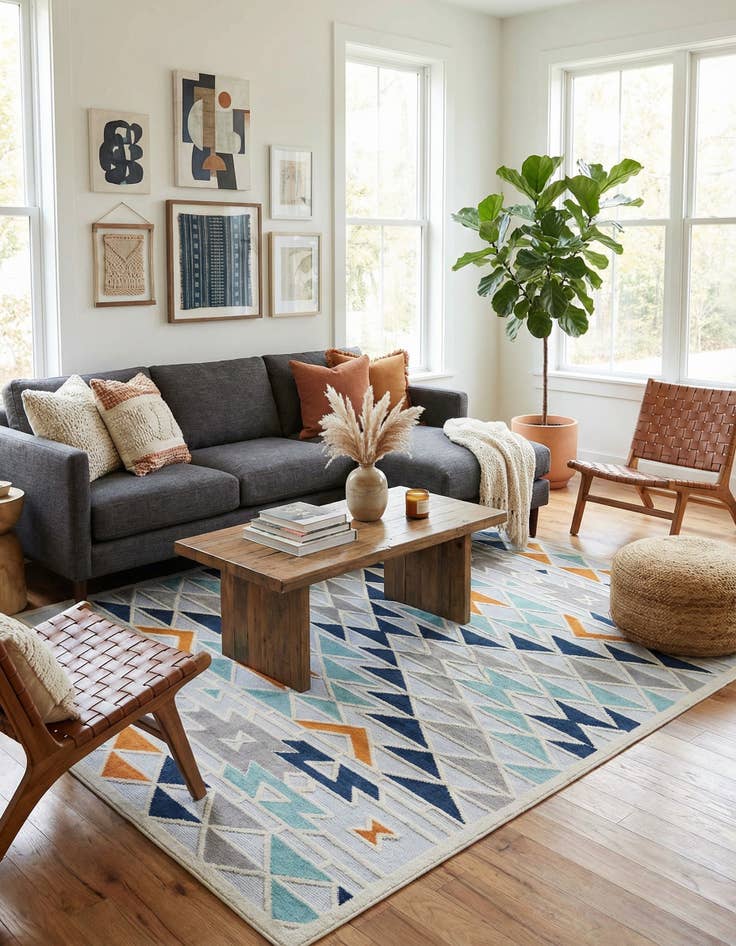 Detail image of 9' x 12'  Washable Aruba Indoor / Outdoor Rug