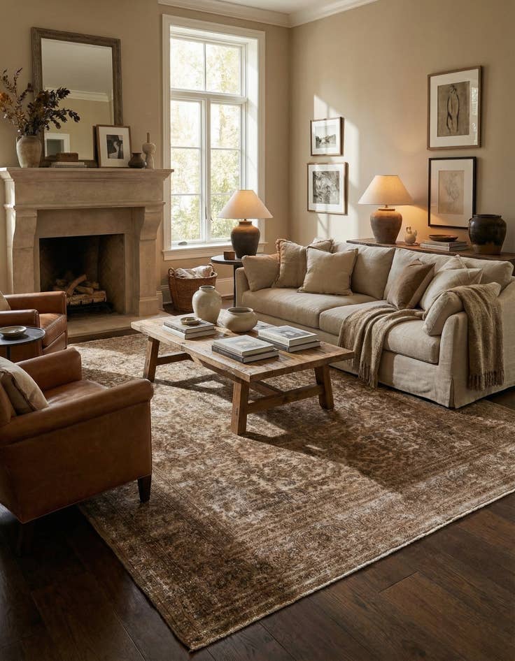 Detail image of 9' 5 x 12' 6 Hand Knotted Ultra Vintage Persian Wool Rug