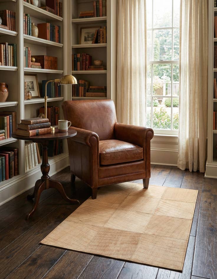 Detail image of 2' x 3' Cowhide Leather Rug