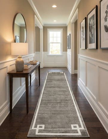 Jill Zarin Gray Uptown Lenox Hill Runner Rug
