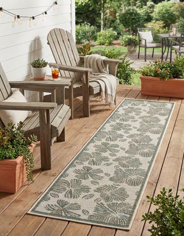 2' x 8' Easy-Clean Baja Indoor / Outdoor Runner Rug