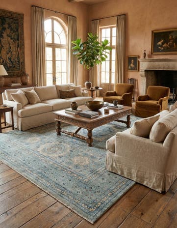 8' 11 x 11' 10 Hand Knotted Amina Rug